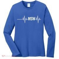 Msw Masters Social Worker Funny Gift Social Work Month Funny Gift Women's Long Sleeve Shirt thumb 0