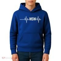 Msw Masters Social Worker Funny Gift Social Work Month Funny Gift Kids Hoodie thumb 4