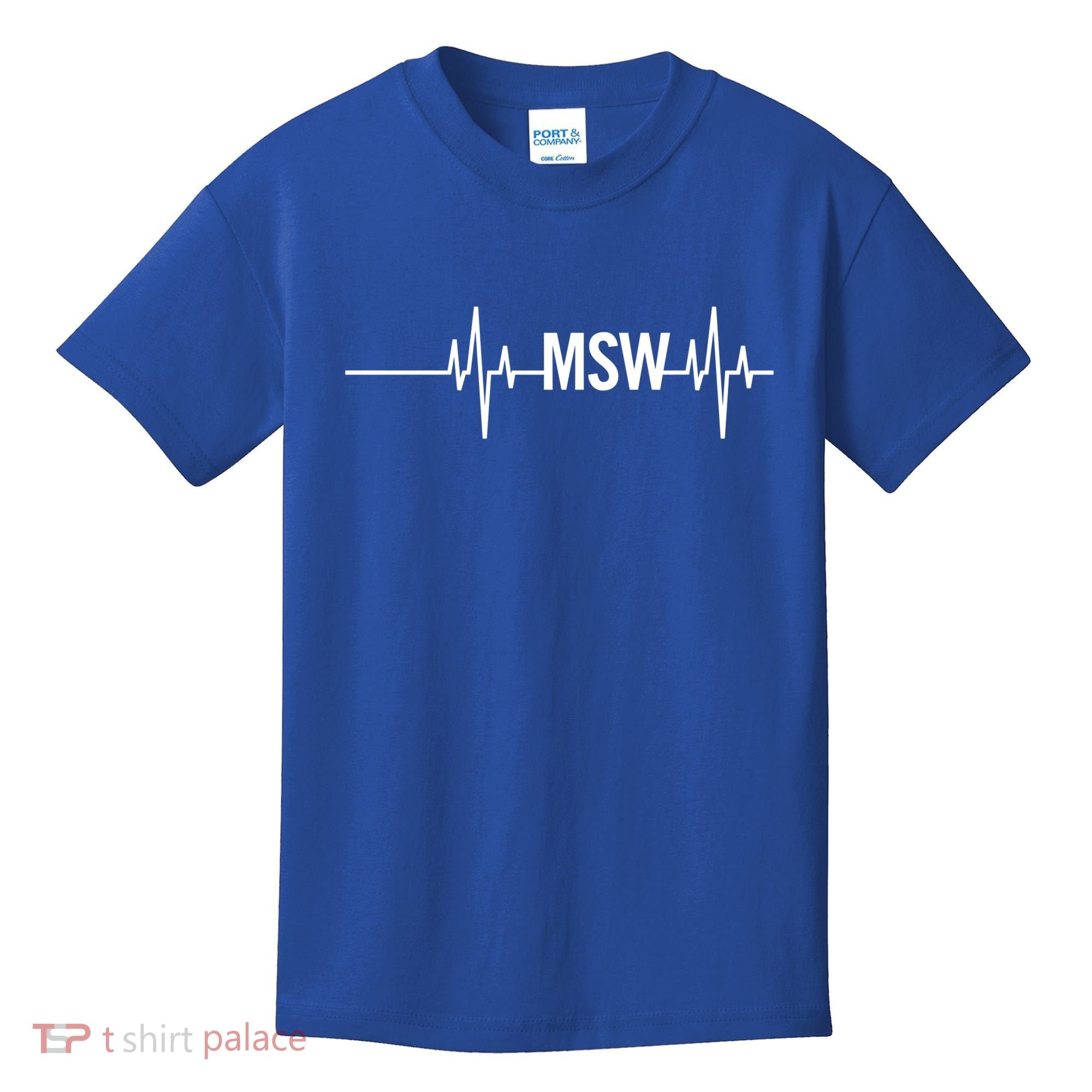 Msw Masters Social Worker Funny Gift Social Work Month Funny Gift Kids T-Shirt