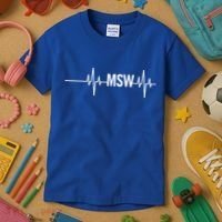 Msw Masters Social Worker Funny Gift Social Work Month Funny Gift Kids T-Shirt thumb 3