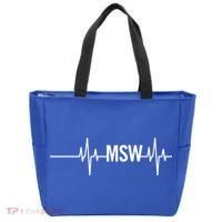 Msw Masters Social Worker Funny Gift Social Work Month Funny Gift Tote Bag thumb 0