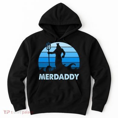 Merdaddy Mermaid Security Merman Daddy Fathers Day Swimmer Hoodie