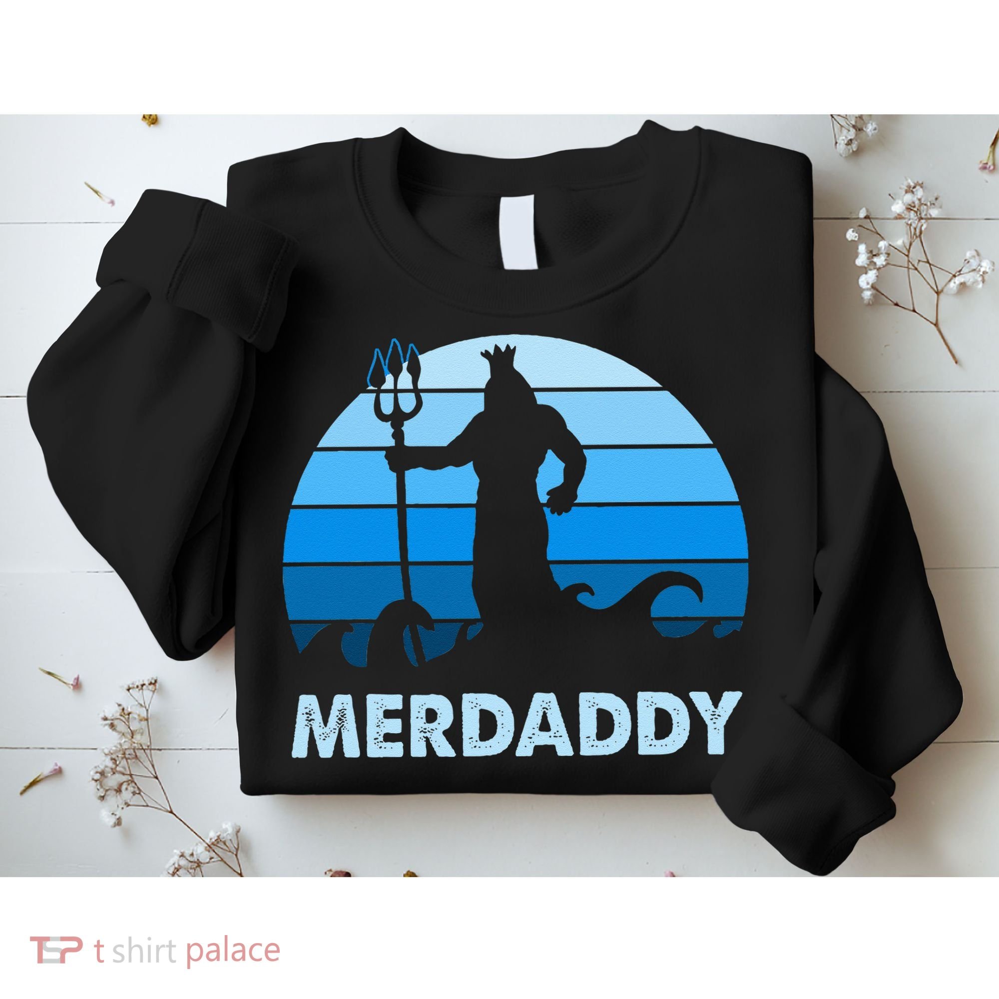 Merdaddy Mermaid Security Merman Daddy Fathers Day Swimmer Sweatshirt