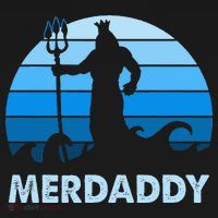 Merdaddy Mermaid Security Merman Daddy Fathers Day Swimmer Sweatshirt thumb 3