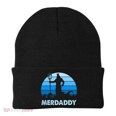 Merdaddy Mermaid Security Merman Daddy Fathers Day Swimmer Beanie