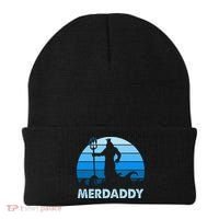 Merdaddy Mermaid Security Merman Daddy Fathers Day Swimmer Beanie thumb 0