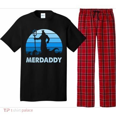 Merdaddy Mermaid Security Merman Daddy Fathers Day Swimmer Pajama Set