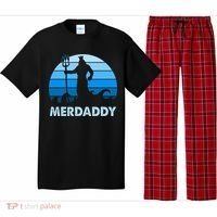 Merdaddy Mermaid Security Merman Daddy Fathers Day Swimmer Pajama Set thumb 0