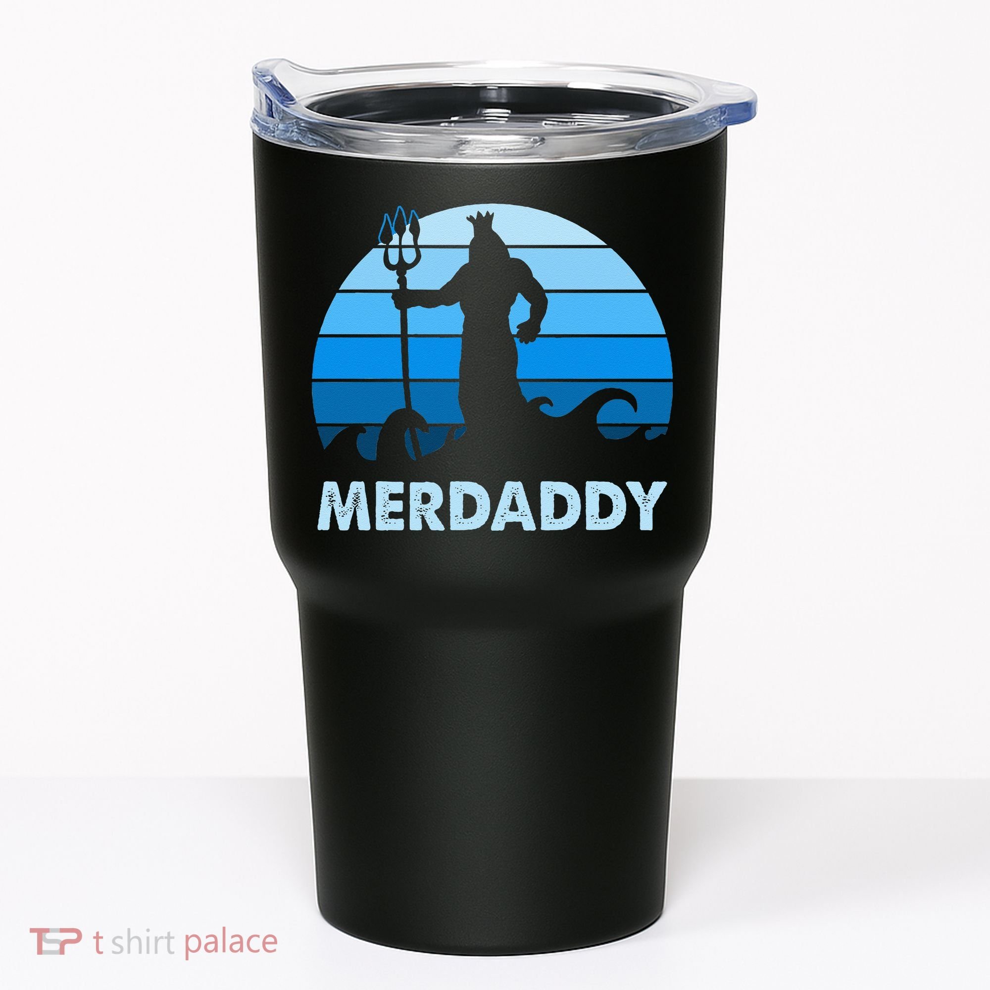 Merdaddy Mermaid Security Merman Daddy Fathers Day Swimmer Tumbler
