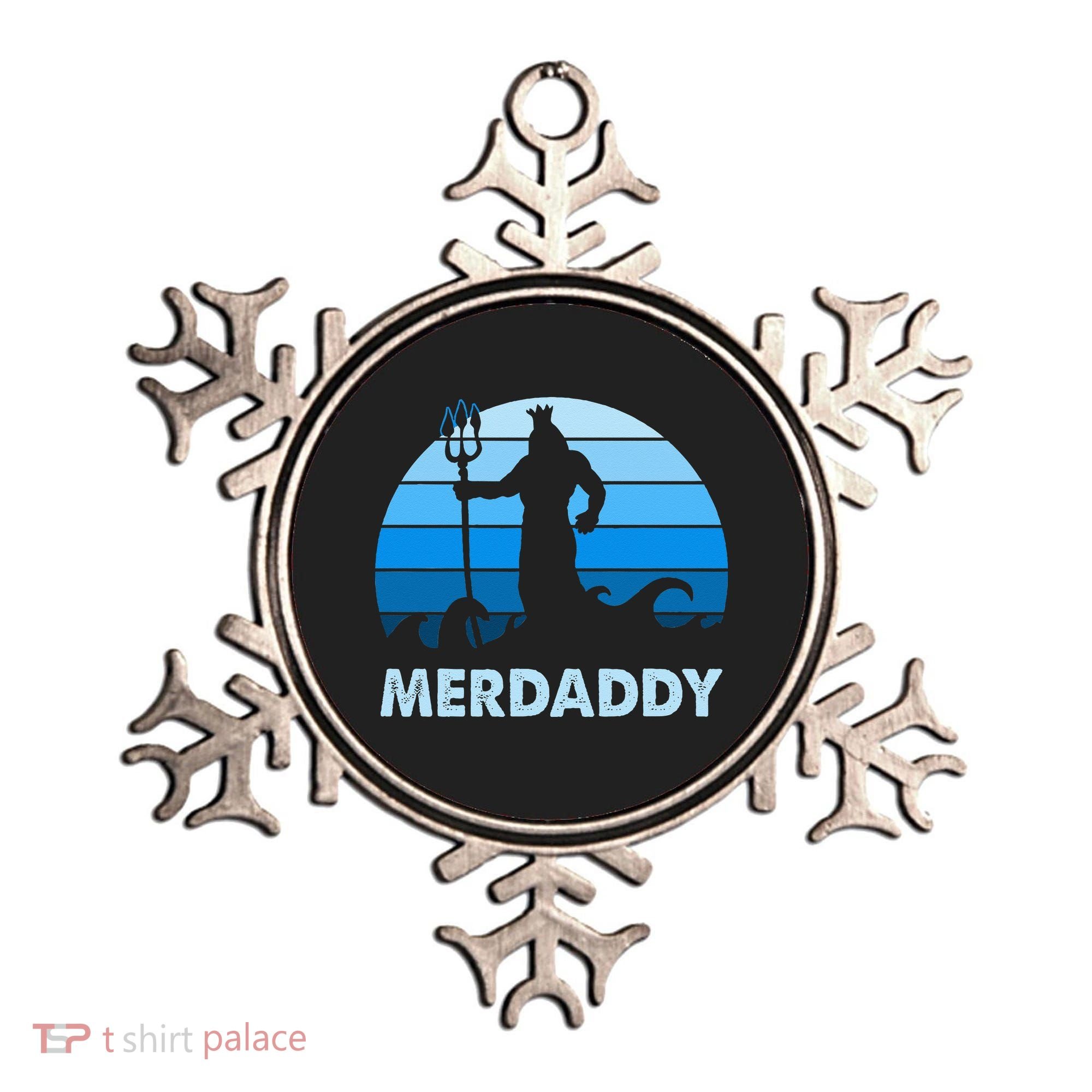Merdaddy Mermaid Security Merman Daddy Fathers Day Swimmer Ornament