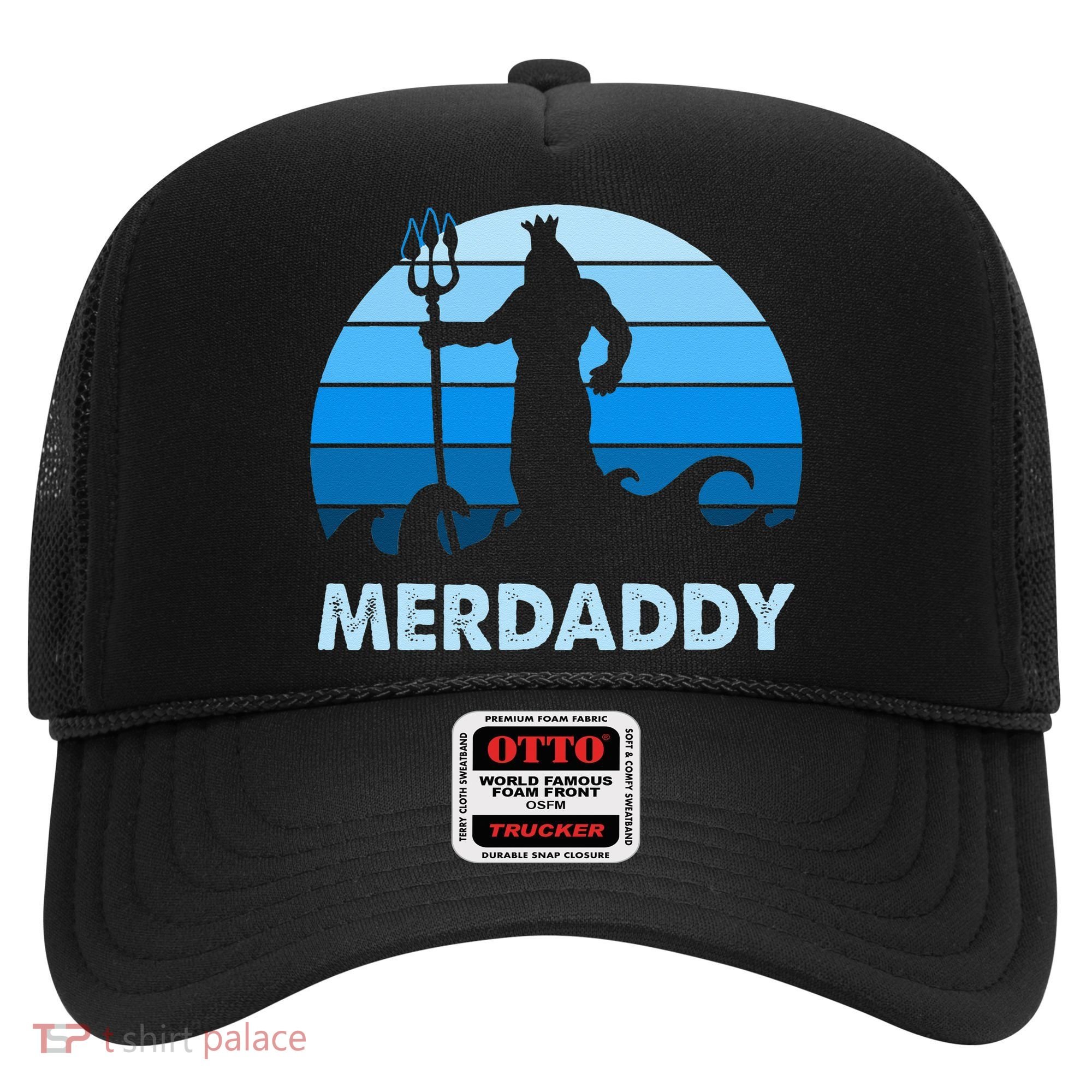 Merdaddy Mermaid Security Merman Daddy Fathers Day Swimmer Hat