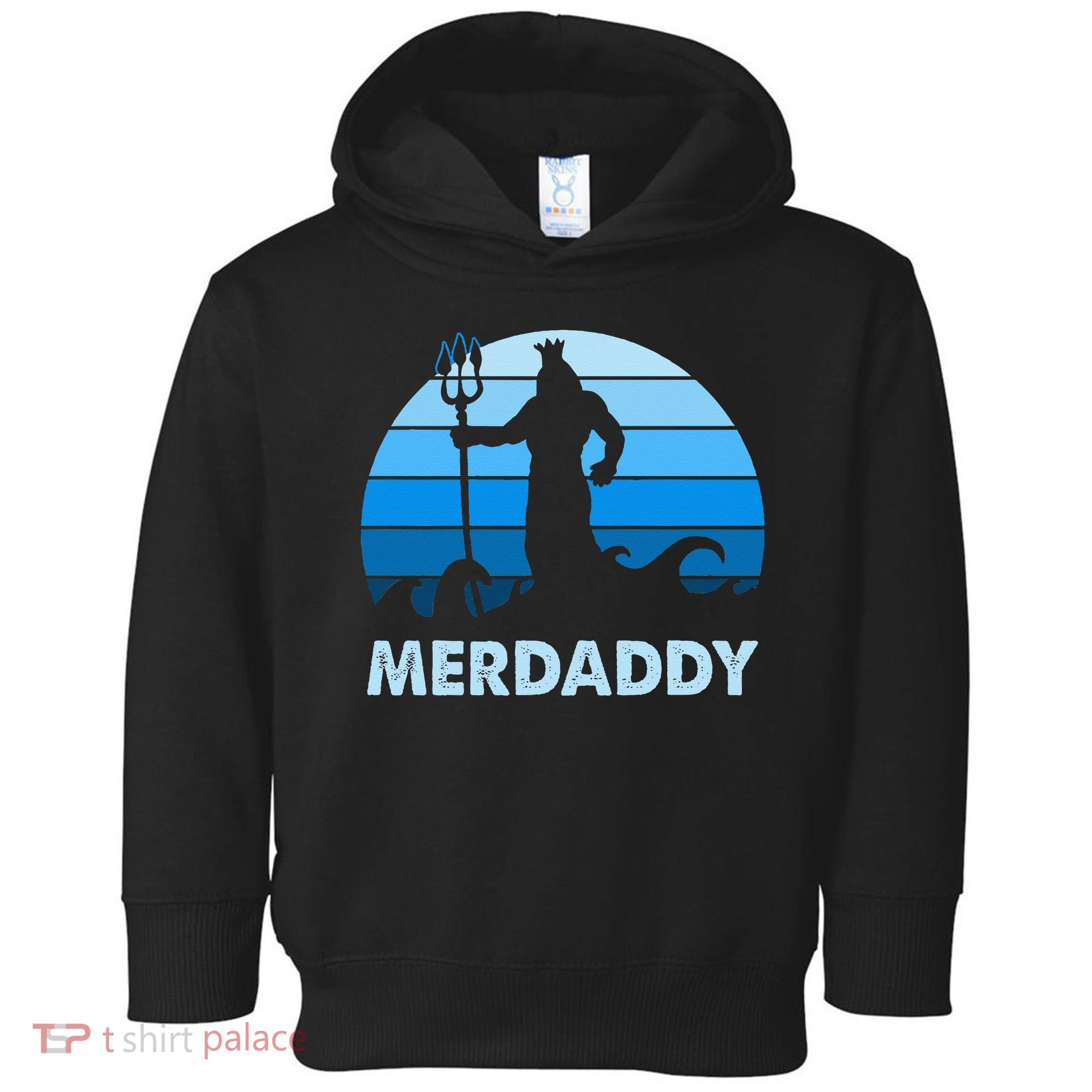 Merdaddy Mermaid Security Merman Daddy Fathers Day Swimmer Toddler Hoodie