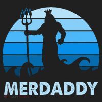 Merdaddy Mermaid Security Merman Daddy Fathers Day Swimmer Golf Towel thumb 3