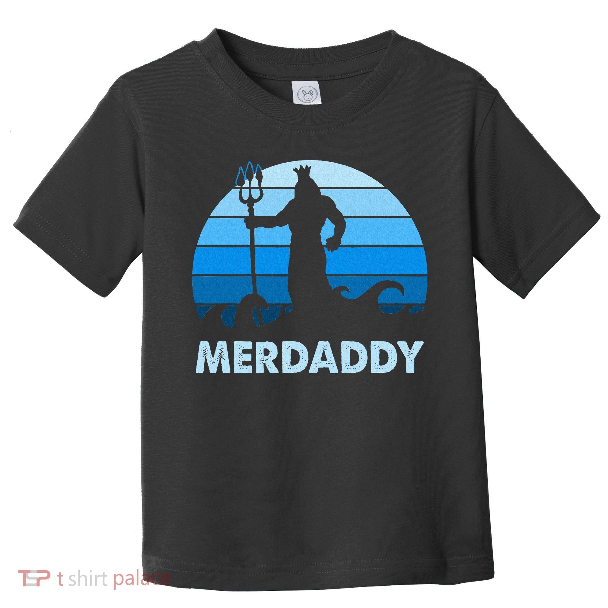 Merdaddy Mermaid Security Merman Daddy Fathers Day Swimmer Toddler T-Shirt