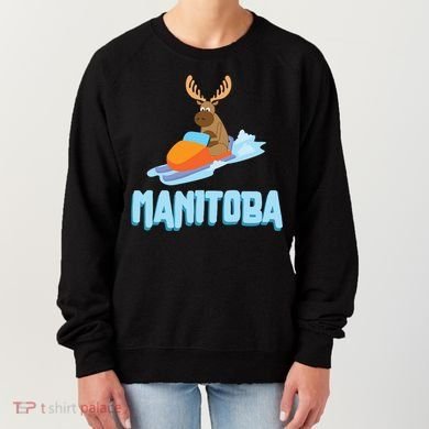 Manitoba Moose Snowmobile Sled Gift For Riders Great Gift Women's Sweatshirt