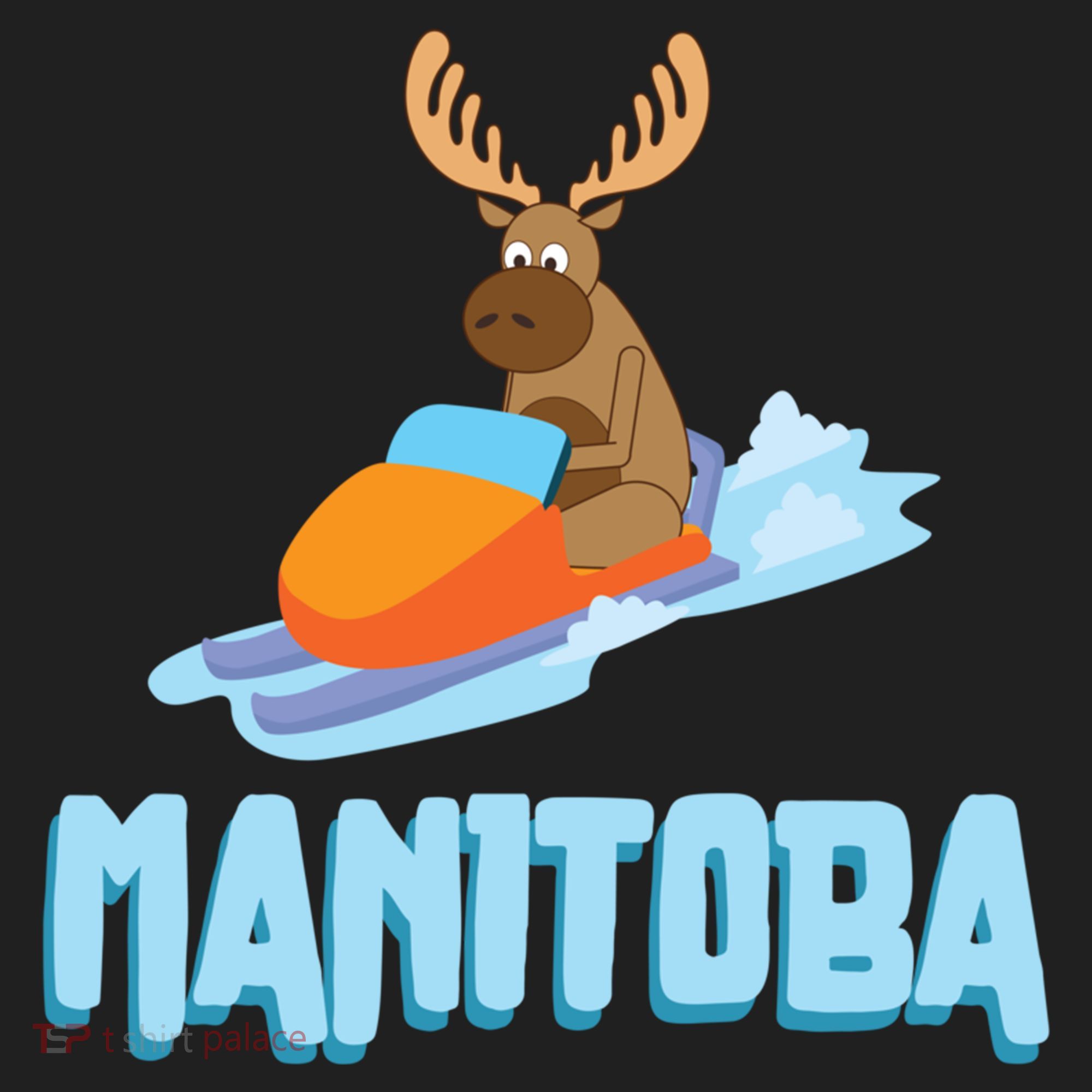 Manitoba Moose Snowmobile Sled Gift For Riders Great Gift Women's Sweatshirt