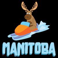 Manitoba Moose Snowmobile Sled Gift For Riders Great Gift Doggie Tank thumb 4
