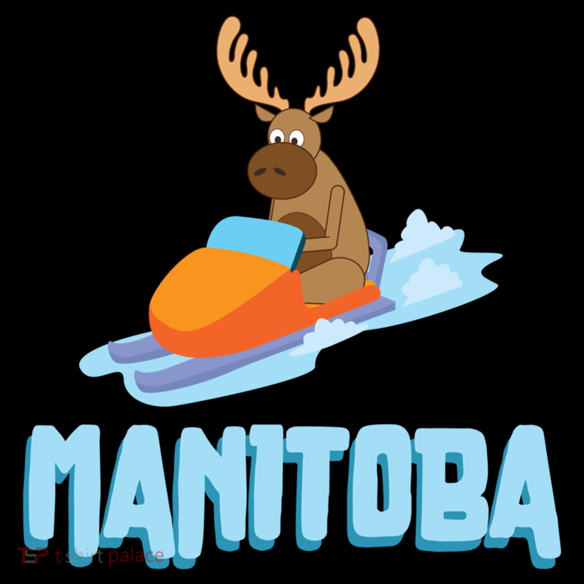 Manitoba Moose Snowmobile Sled Gift For Riders Great Gift Bucket Hat