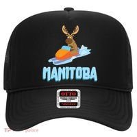 Manitoba Moose Snowmobile Sled Gift For Riders Great Gift Hat thumb 0