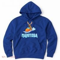 Manitoba Moose Snowmobile Sled Gift For Riders Great Gift Hoodie thumb 0