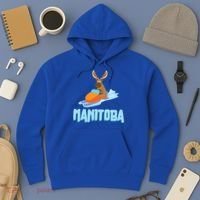 Manitoba Moose Snowmobile Sled Gift For Riders Great Gift Hoodie thumb 3