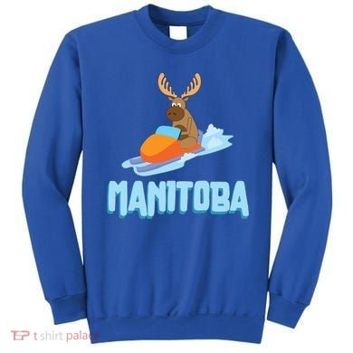 Manitoba Moose Snowmobile Sled Gift For Riders Great Gift Sweatshirt