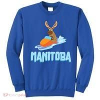Manitoba Moose Snowmobile Sled Gift For Riders Great Gift Sweatshirt thumb 0