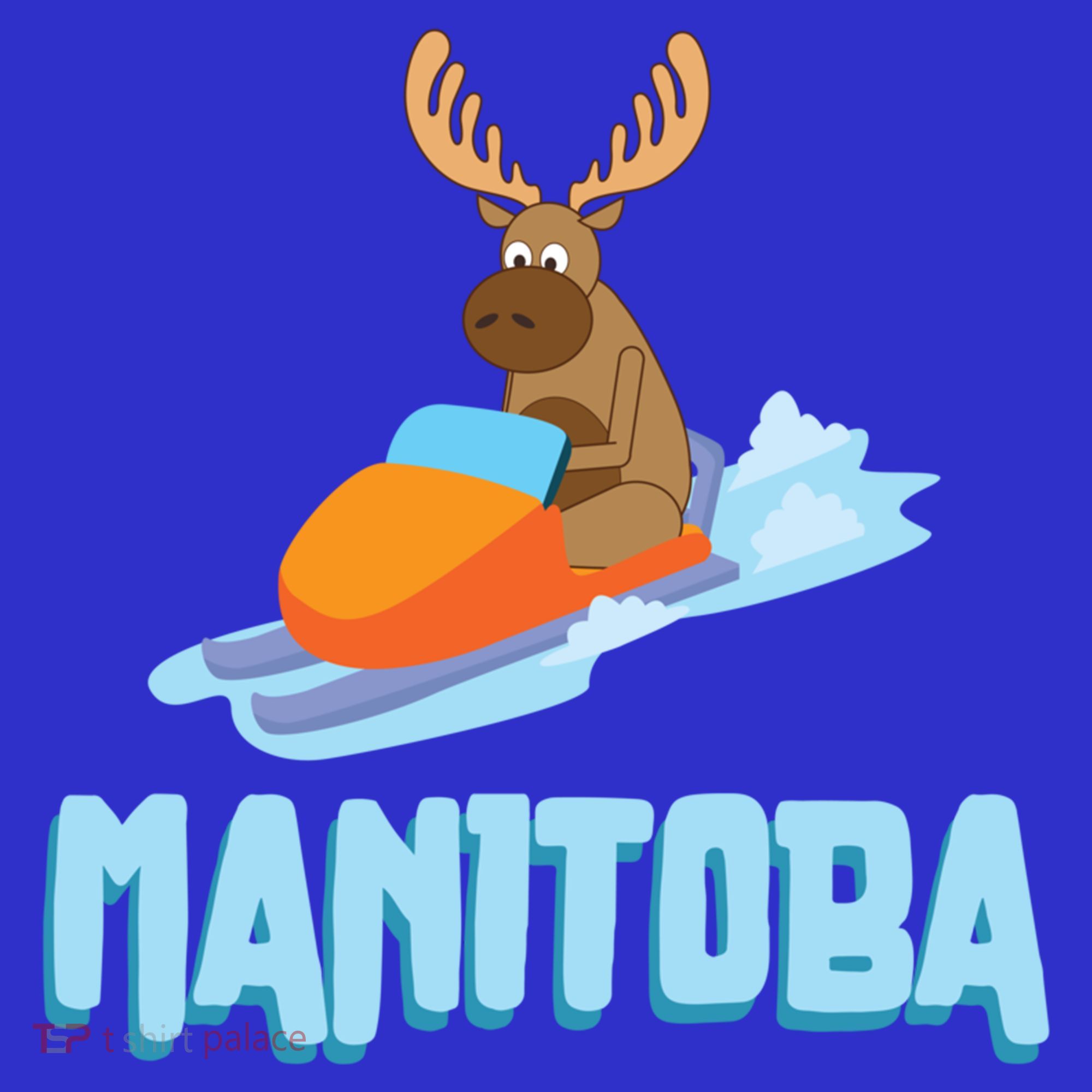 Manitoba Moose Snowmobile Sled Gift For Riders Great Gift Sweatshirt