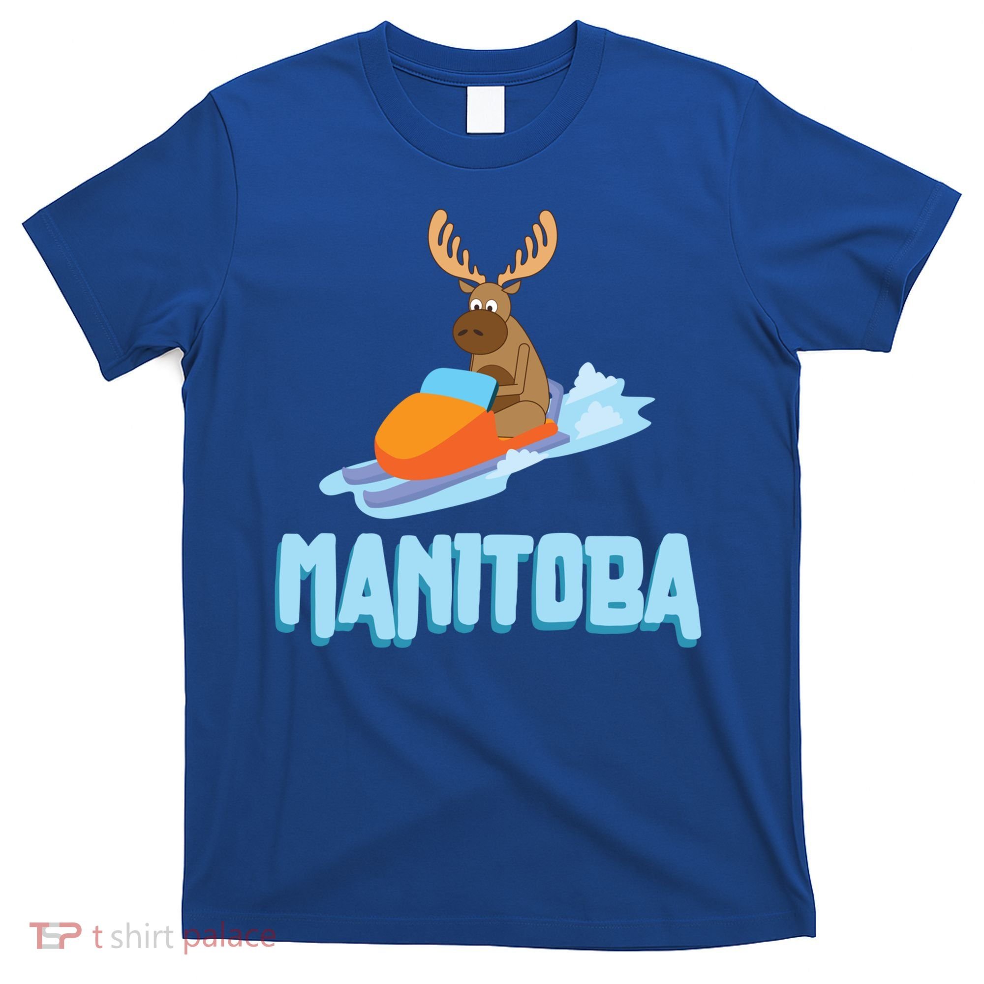 Manitoba Moose Snowmobile Sled Gift For Riders Great Gift T-Shirt