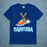 Manitoba Moose Snowmobile Sled Gift For Riders Great Gift T-Shirt thumb 5