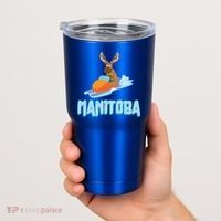 Manitoba Moose Snowmobile Sled Gift For Riders Great Gift Tumbler thumb 2