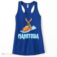 Manitoba Moose Snowmobile Sled Gift For Riders Great Gift Women's Tank Top thumb 0