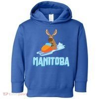 Manitoba Moose Snowmobile Sled Gift For Riders Great Gift Toddler Hoodie thumb 0