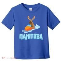 Manitoba Moose Snowmobile Sled Gift For Riders Great Gift Toddler T-Shirt thumb 0