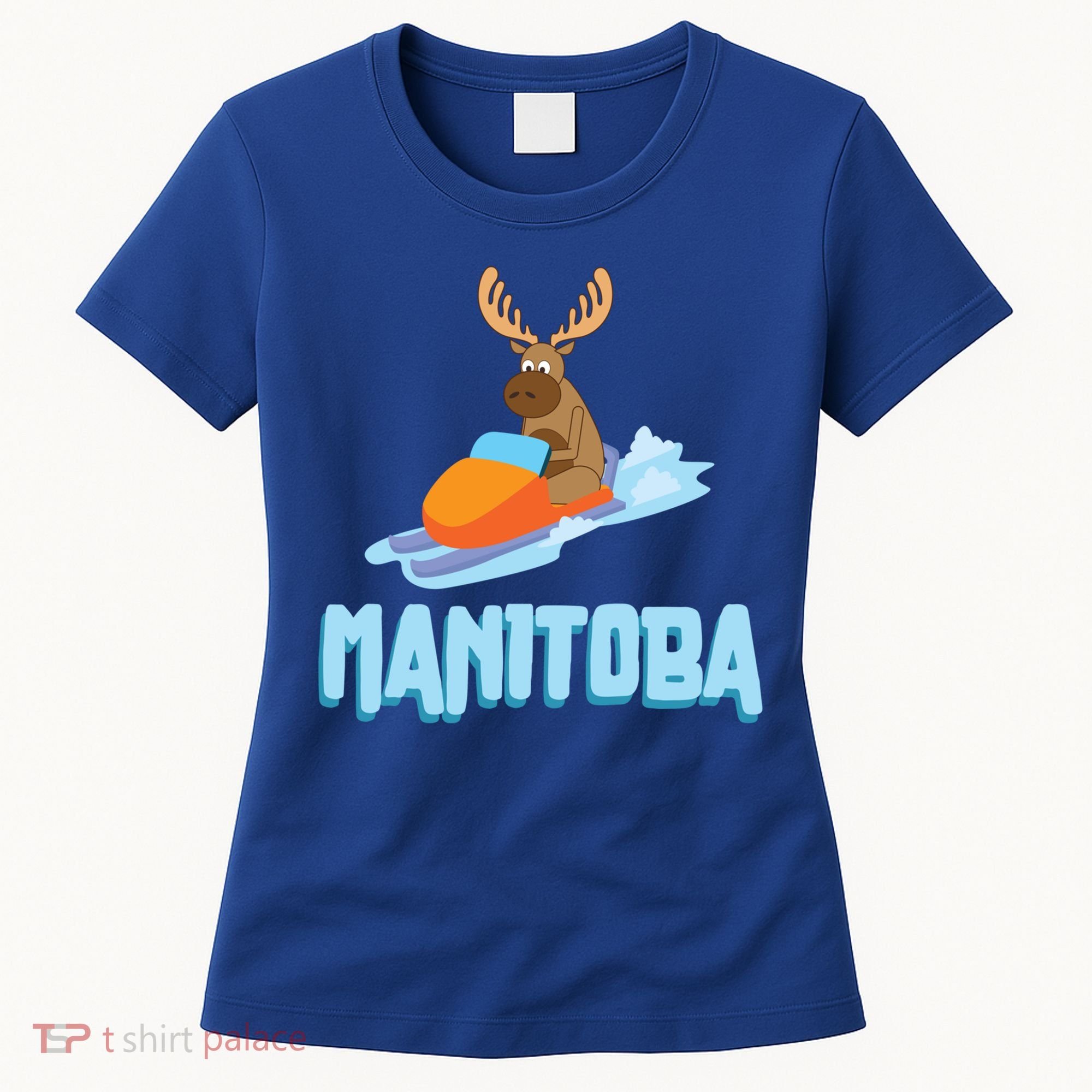 Manitoba Moose Snowmobile Sled Gift For Riders Great Gift Women's T-Shirt