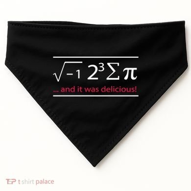Mathematics Math Teacher I Ate Sum Pi It Was Delicious Cool Gift USA-Made Doggie Bandana