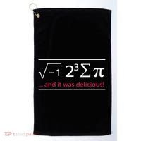 Mathematics Math Teacher I Ate Sum Pi It Was Delicious Cool Gift Golf Towel thumb 0