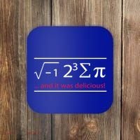 Mathematics Math Teacher I Ate Sum Pi It Was Delicious Cool Gift Coaster thumb 0