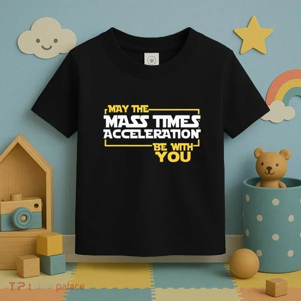 May Mass Times Acceleration Be With You Science Toddler T-Shirt