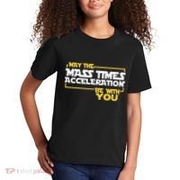 May Mass Times Acceleration Be With You Science Kids T-Shirt thumb 2