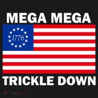 Mega Mega Trickle Down USA 1776 Flag Patriot Ornament thumb 1