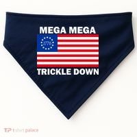 Mega Mega Trickle Down USA 1776 Flag Patriot USA-Made Doggie Bandana thumb 0
