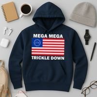 Mega Mega Trickle Down USA 1776 Flag Patriot Hoodie thumb 3
