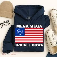 Mega Mega Trickle Down USA 1776 Flag Patriot Hoodie thumb 4
