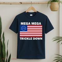 Mega Mega Trickle Down USA 1776 Flag Patriot T-Shirt thumb 2