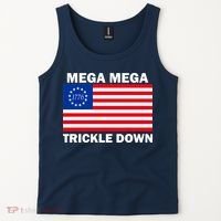 Mega Mega Trickle Down USA 1776 Flag Patriot Tank Top thumb 2