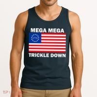 Mega Mega Trickle Down USA 1776 Flag Patriot Tank Top thumb 3