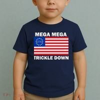 Mega Mega Trickle Down USA 1776 Flag Patriot Toddler T-Shirt thumb 2