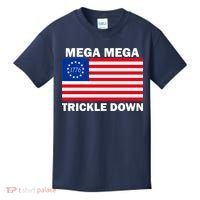 Mega Mega Trickle Down USA 1776 Flag Patriot Kids T-Shirt thumb 0