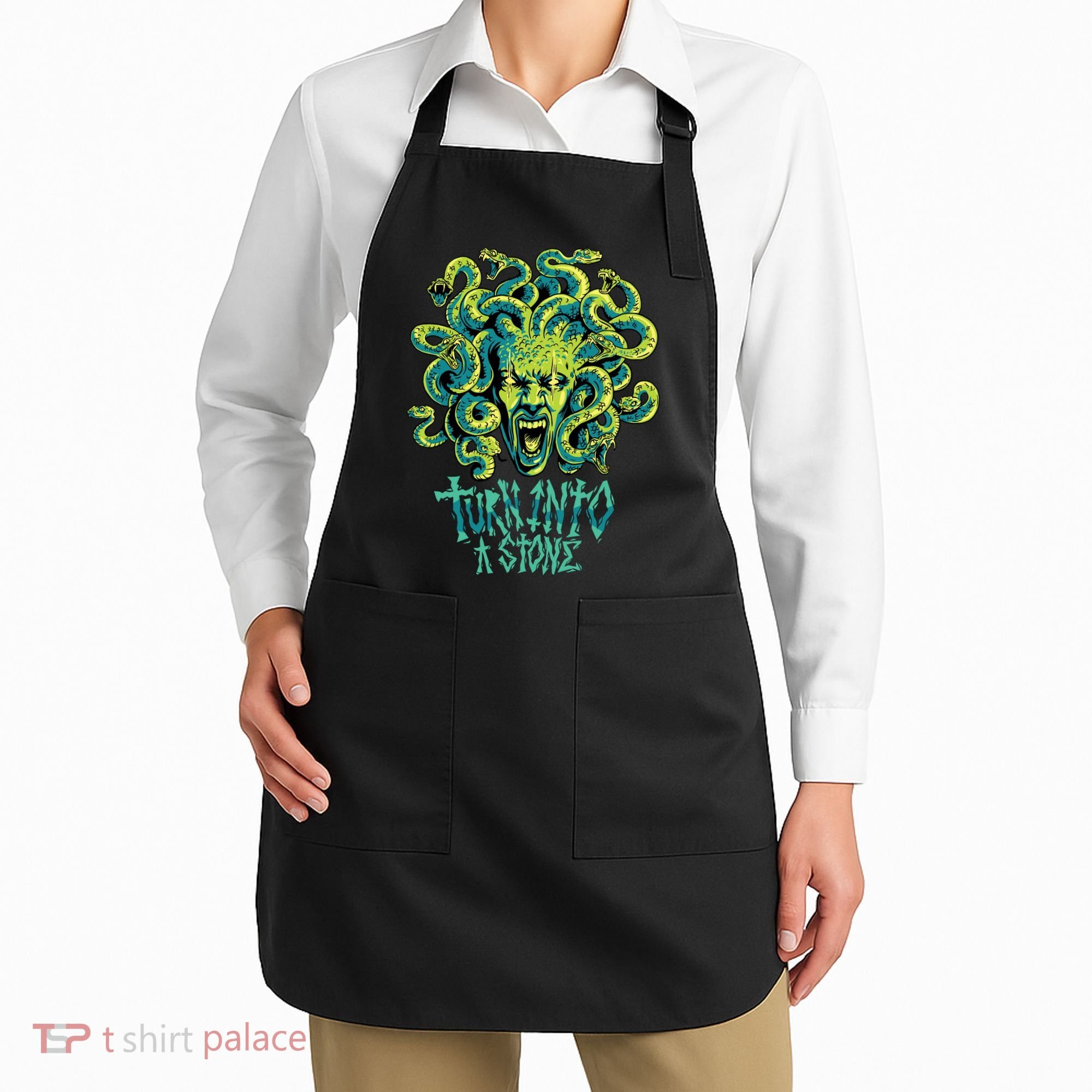 Medusa Monster Turn Into Stone Apron